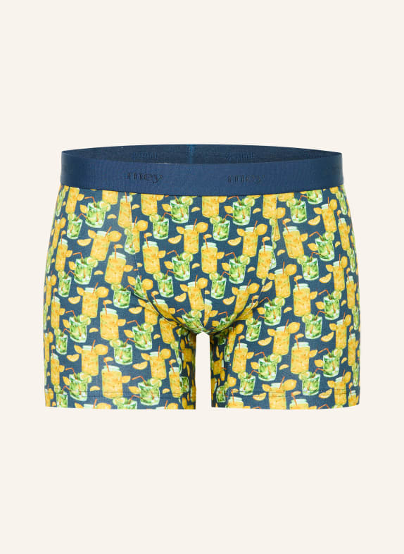 mey Boxershorts Serie REFRESH BAR BLAU / GELB / HELLGRÜN