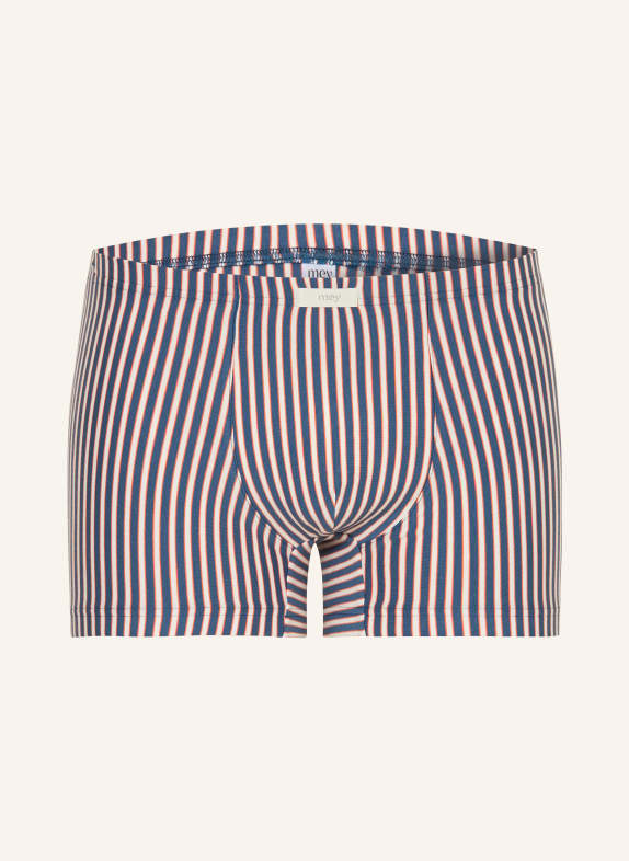 mey Boxershorts Serie CORAL STRIPES BLAU / ORANGE / WEISS