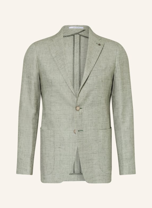 TAGLIATORE Marynarka o regularnym kroju z lnu JASNOZIELONY