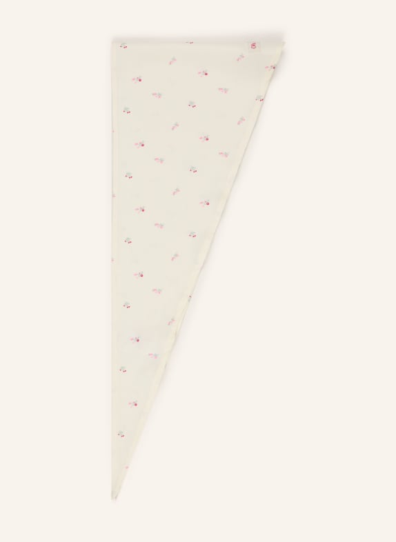 OH APRIL Dreieckstuch NEVI CREME / ROSA / HELLGRÜN