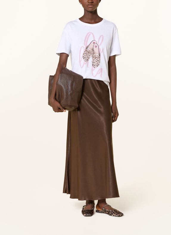 CATNOIR T-shirt met sierstenen WIT / ROSÉ