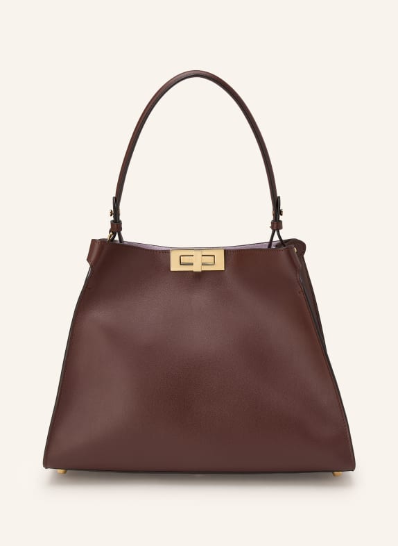 FENDI Handtas WAY MEDIUM MARRON FONCÉ / GOUD