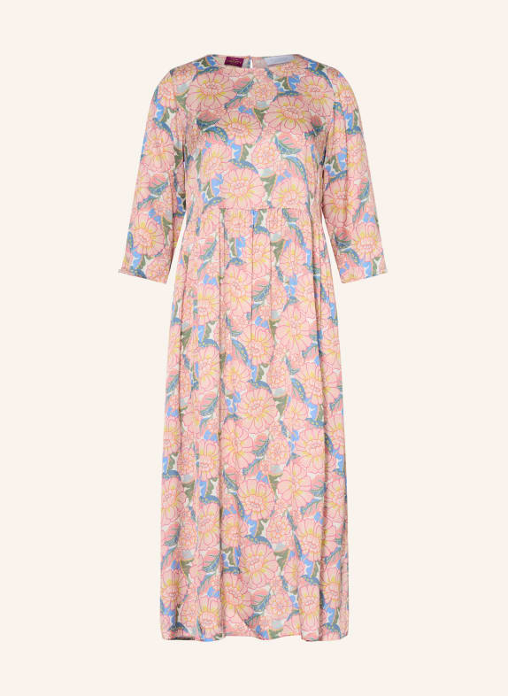 Rich & Royal Jurk met 3/4-mouwen ROSÉ / GROEN / BLAUW