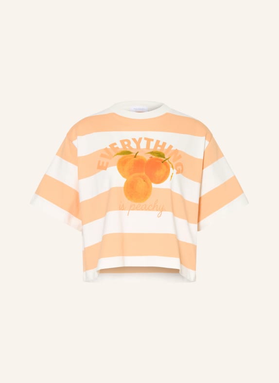 Rich & Royal T-Shirt HELLORANGE / GRÜN / WEISS