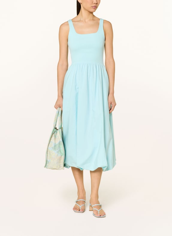 Rich & Royal Kleid im Materialmix TÜRKIS