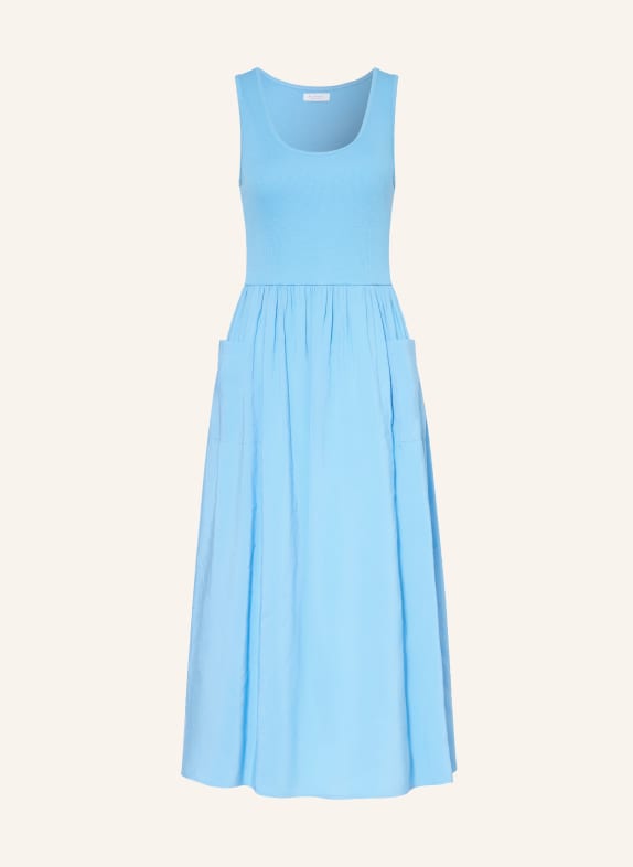 Rich & Royal Kleid im Materialmix HELLBLAU