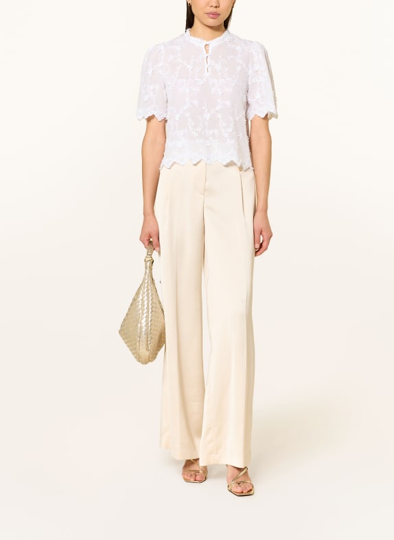 Rich & Royal Blouse-shirt in verschillende materialen WIT