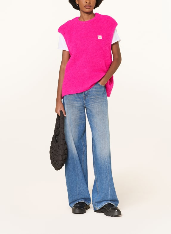 American Vintage Oversized trui zonder mouwen ZOLLY NEONROZE