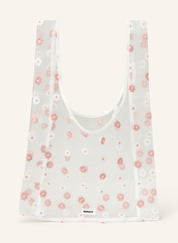 NÚNOO BELINDA LARGE handbag WHITE / ROSE