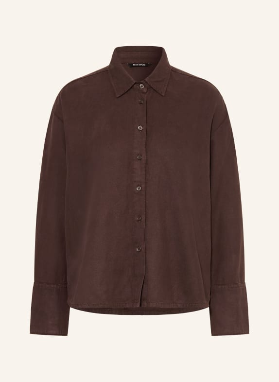 MAC Hemdbluse DUNKELBRAUN