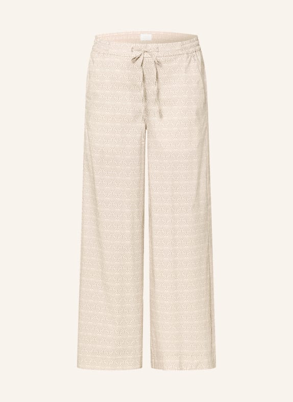 MAC Kalhoty CALLIE SVĚTLE HNĚDÁ / BÍLÁ