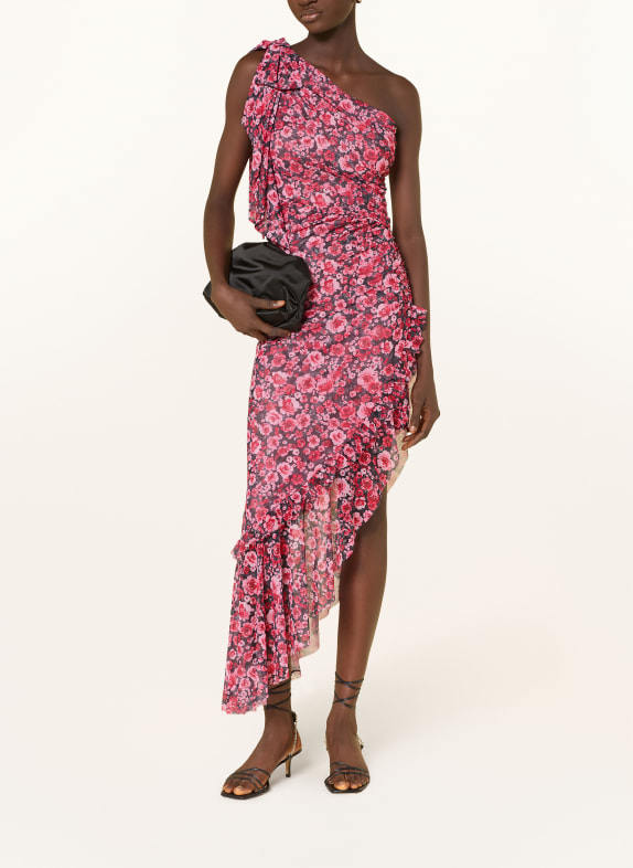 LIPSY koktejlové šaty TMAVĚ ČERVENÁ / ČERVENÁ / ČERNÁ