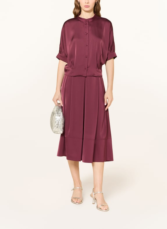 V by Vera Mont Satijnen blouse met 3/4-mouwen DONKERROOD