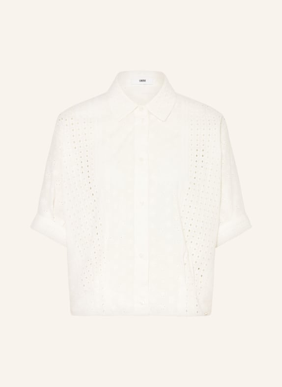 CINQUE Hemdbluse CITERNI aus Lochspitze mit 3/4-Arm WEISS