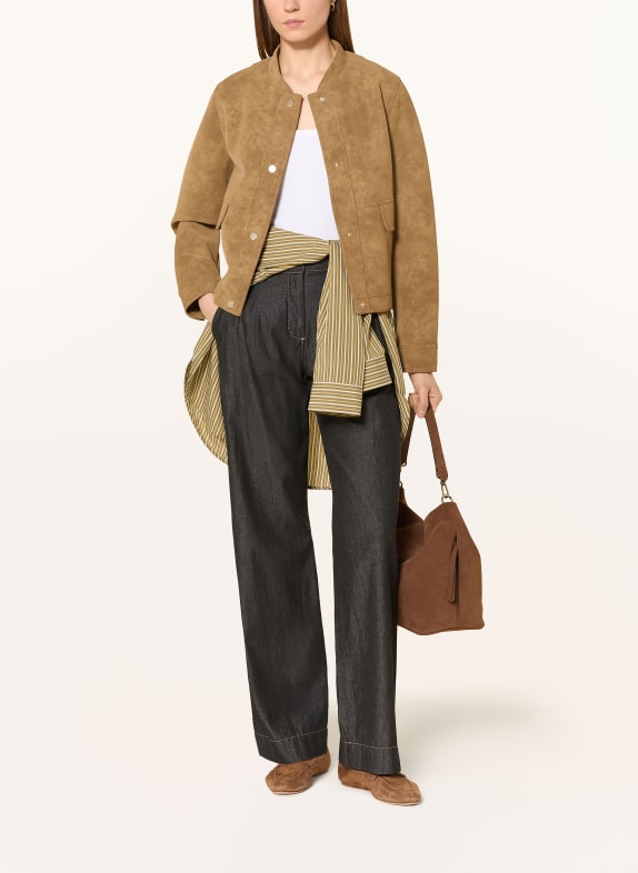 CINQUE Jas CILESKA in leerlook COGNAC