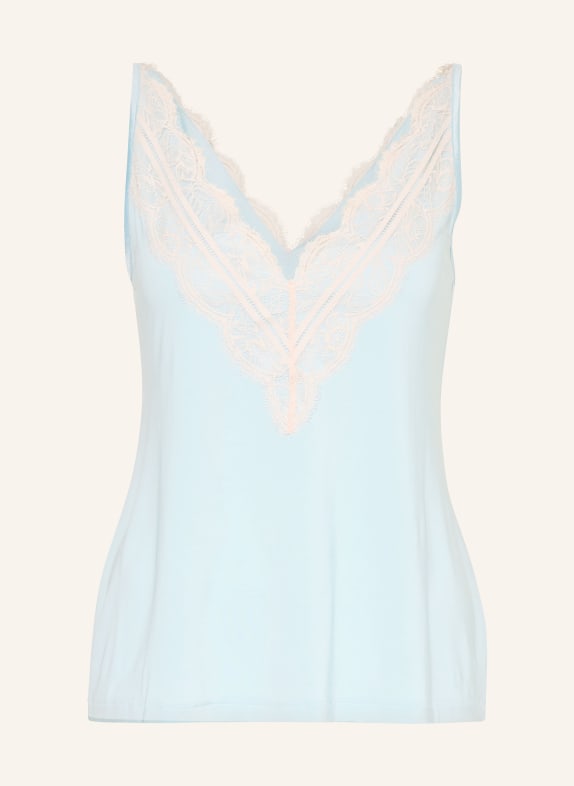 mey Top Serie POETRY GRACEFUL HELLBLAU / ECRU