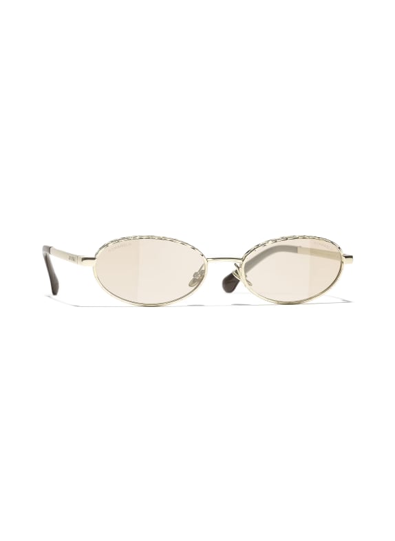 CHANEL Sonnenbrille CH2227S GOLD/ HELLBRAUN