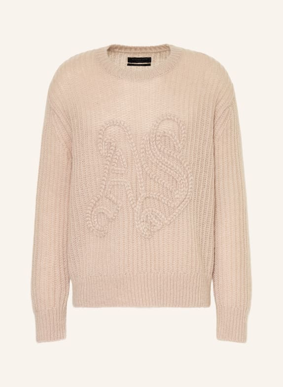 ALLSAINTS Pullover CHAINY mit Mohair HELLBRAUN