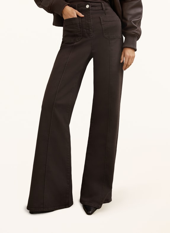 REISS Flared jeans SAKURA 14 CHOCOLATE BROWN
