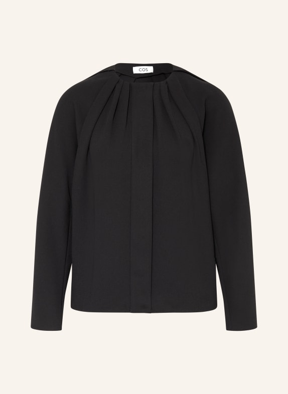 COS blouse shirt BLACK