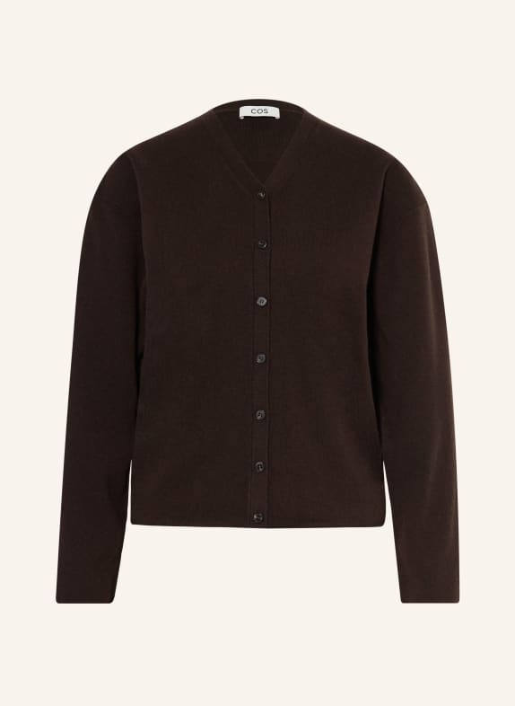 COS cardigan DARK BROWN