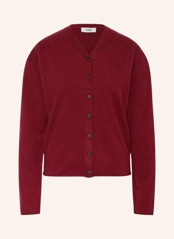 COS cardigan DARK RED