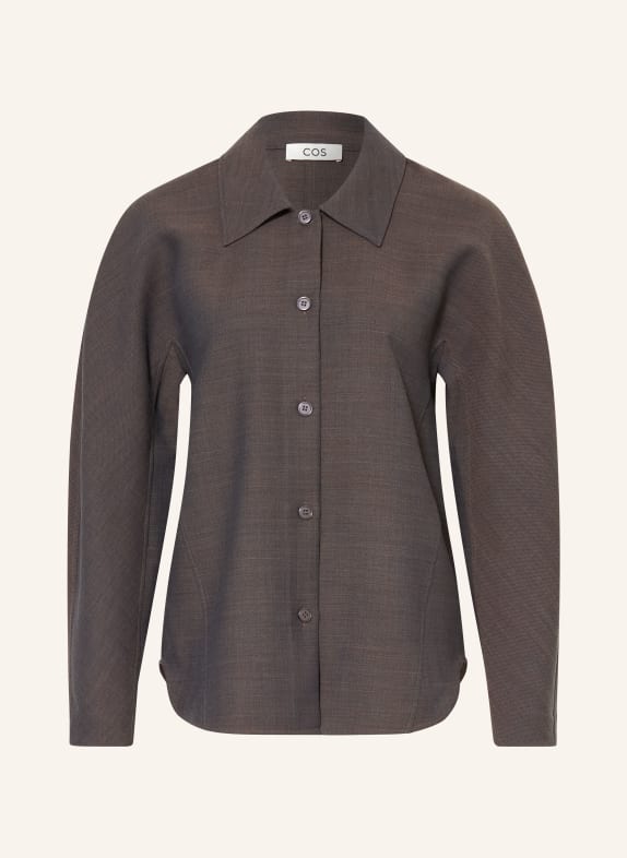 COS shirt blouse BROWN