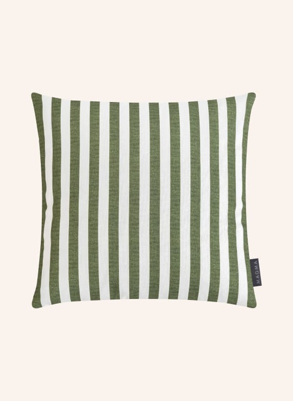 MAGMA Decorative pillowcase TOSCO DARK GREEN / WHITE