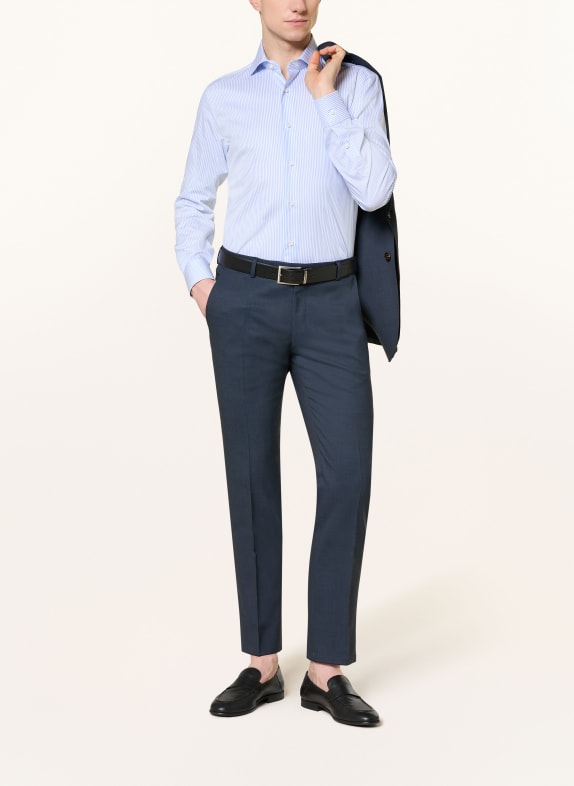BARBA NAPOLI Overhemd Slim Fit LICHTBLAUW / WIT