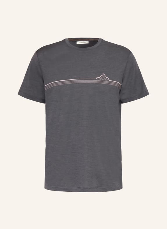 icebreaker Koszulka MERINO 150 TECH LITE z wełny merynosowej CZIEMNOSZARY / BLADORÓŻOWY