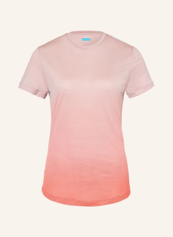 icebreaker 125 ALTA SPHERE T-shirt with merino wool ORANGE / LIGHT ORANGE