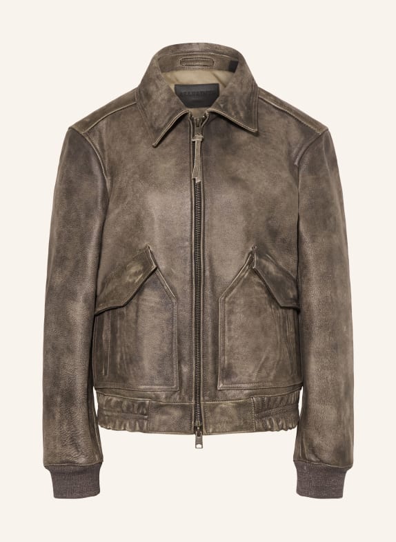 ALLSAINTS Lederjacke MARLAND BRAUN