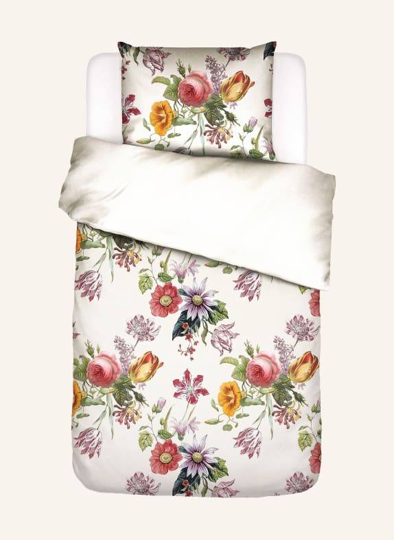 ESSENZA Bettwäsche FLOREA CREME / ORANGE / GRÜN