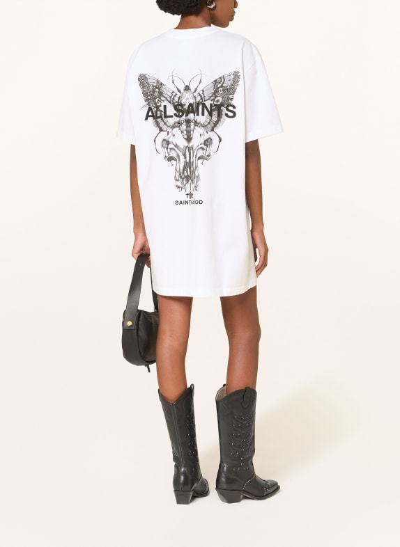 ALLSAINTS Jerseykleid HALIS WEISS / SCHWARZ