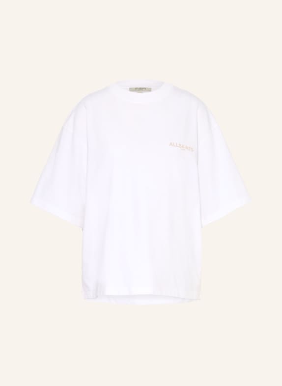 ALLSAINTS Koszulka oversize TEMPUS AMELIE BIAŁY / BEŻOWY