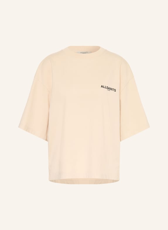 ALLSAINTS Oversized-Shirt HALIS AMELIE BEIGE / SCHWARZ