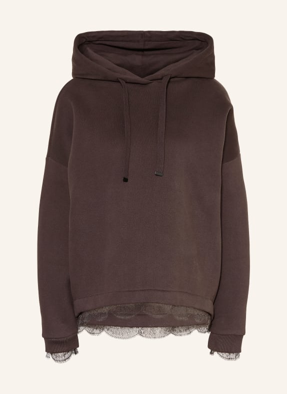 ALLSAINTS Hoodie NIA mit Spitze DUNKELBRAUN