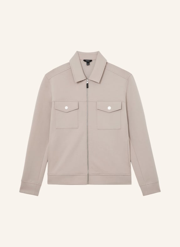 REISS MEDINA overshirt LIGHT GRAY