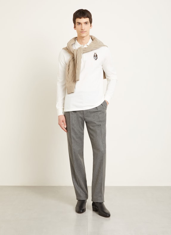 RALPH LAUREN PURPLE LABEL Piqué poloshirt WIT