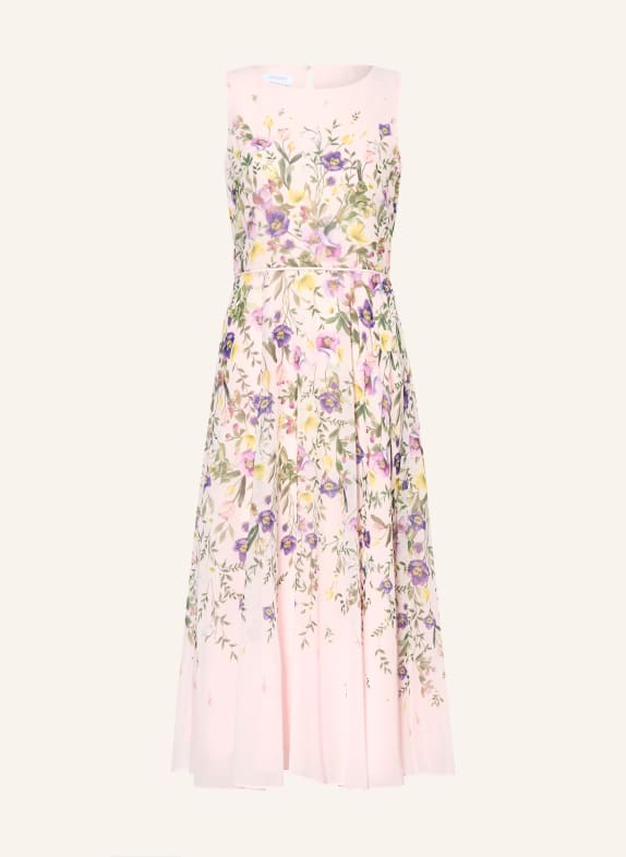 HOBBS Šaty CARLY SVĚTLE RŮŽOVÁ / FIALOVÁ / ZELENÁ