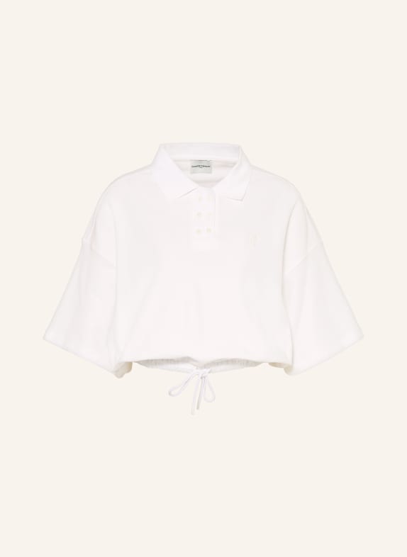 CLAUDIE PIERLOT Piqué-Poloshirt WEISS
