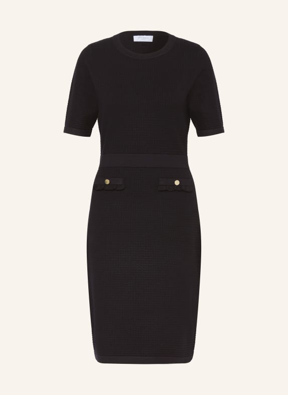 HOBBS Pletené šaty PETRA ČERNÁ