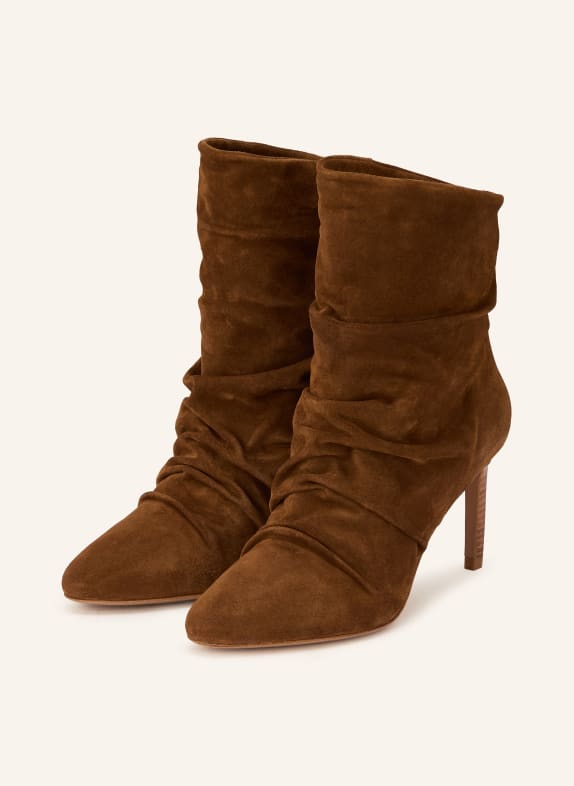 ba&sh Kotníkové boty COLIVIA HNĚDÁ