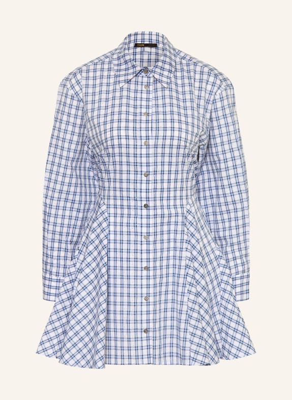 maje Sukienka koszulowa z kamieniami ozdobnymi JASNONIEBIESKI / GRANATOWY / BIAŁY