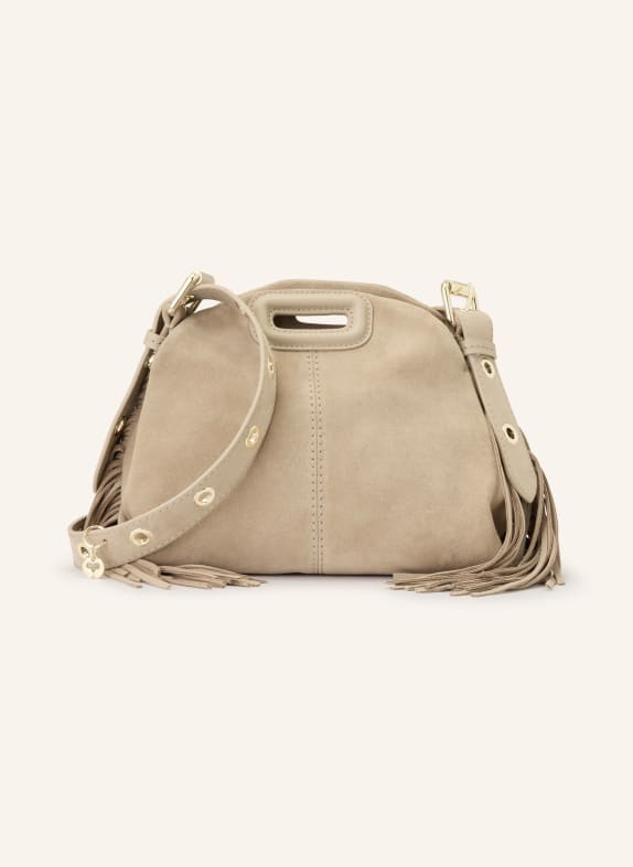 maje Umhängetasche BEIGE / GOLD