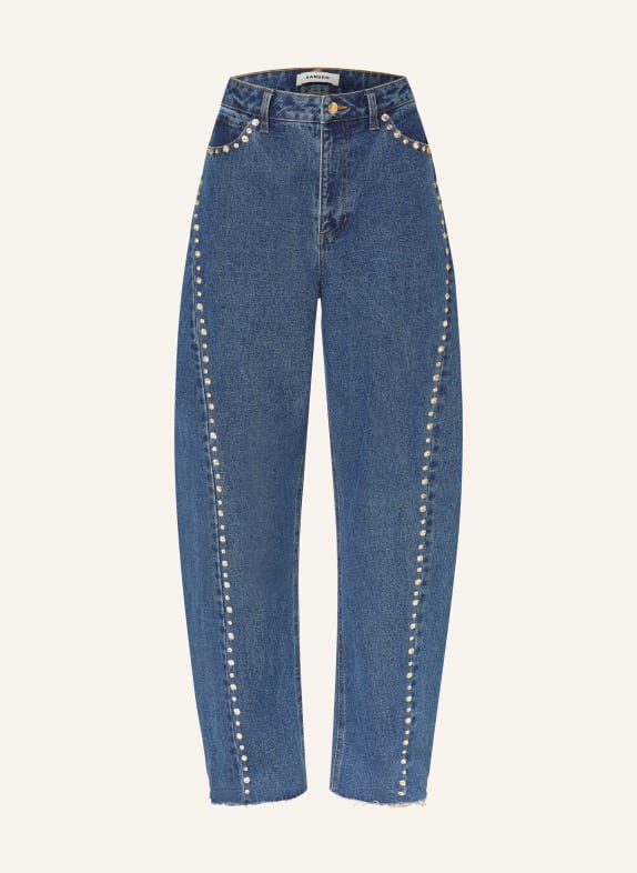 SANDRO Barrel Jeans mit Schmucksteinen 4785 BLUE JEAN