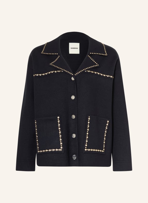 SANDRO Strickjacke SCHWARZ