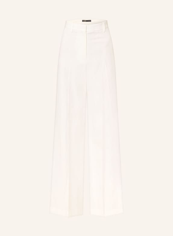 maje Marlenehose mit Leinen und Glitzergarn WEISS