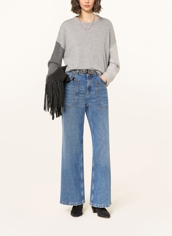 ba&sh Cashmere-Pullover CHAYA GRAU / DUNKELGRAU