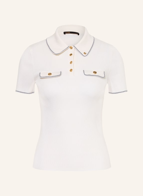 maje Strick-Poloshirt ECRU